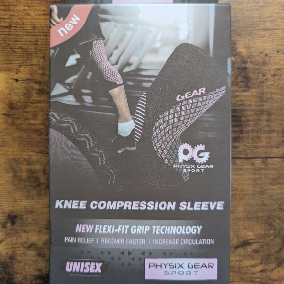 NWT Physix Gear Knee Compression Sleeve for Men & Women  Size Large - Picture 1 of 3